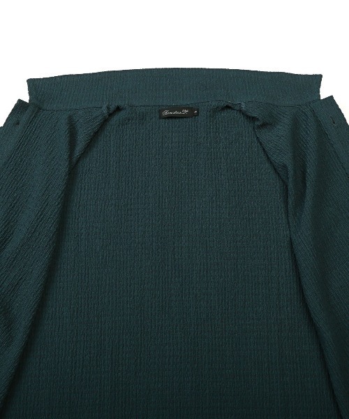 LUXSTYLE（ラグスタイル）の「楊柳半袖シャツ（シャツ/ブラウス・メンズ・ブラック/アッシュブラウン/ブルーグリーン・M/L）」の21枚目の写真