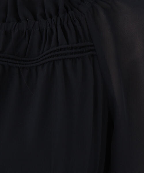 NATURAL BEAUTY BASIC(ナチュラルビューティーベーシック)の「◇【BLANC】シャーリングシアーワンピース(ワンピース・レディース・ブラック/チャコールグレー・MEDIUM/P/S)」の17枚目の写真