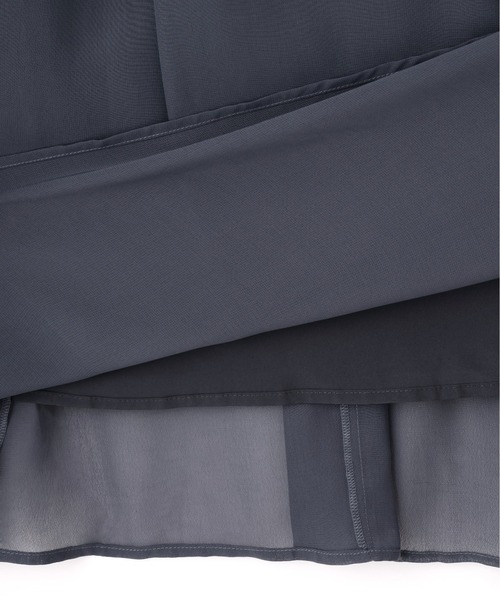 NATURAL BEAUTY BASIC(ナチュラルビューティーベーシック)の「◇【BLANC】シャーリングシアーワンピース(ワンピース・レディース・ブラック/チャコールグレー・MEDIUM/P/S)」の18枚目の写真