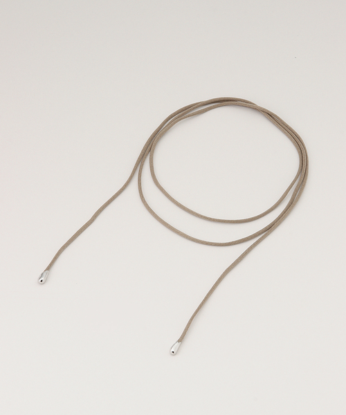 IENA（イエナ）の「EO/イオ cotton coard chorker チョーカー EO25SS-25（ネックレス・レディース・ブラウン系その他/パープル/チャコールグレー・FREE）」の3枚目の写真