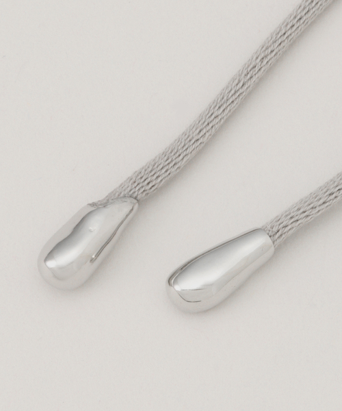 IENA（イエナ）の「EO/イオ cotton coard chorker チョーカー EO25SS-25（ネックレス・レディース・ブラウン系その他/パープル/チャコールグレー・FREE）」の6枚目の写真