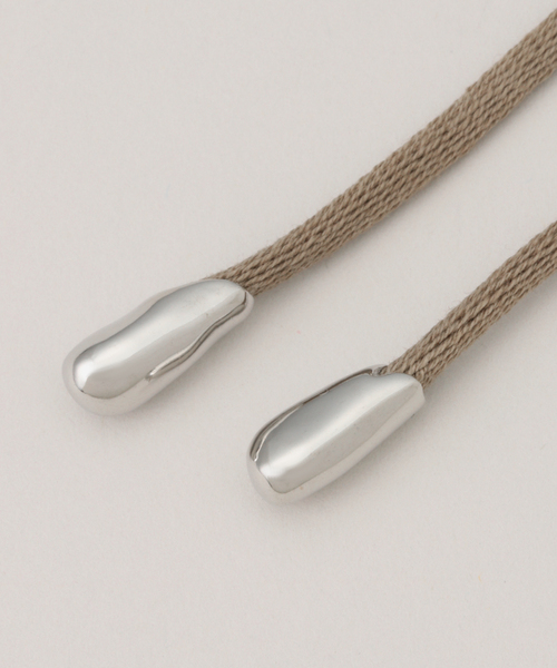 IENA（イエナ）の「EO/イオ cotton coard chorker チョーカー EO25SS-25（ネックレス・レディース・ブラウン系その他/パープル/チャコールグレー・FREE）」の7枚目の写真