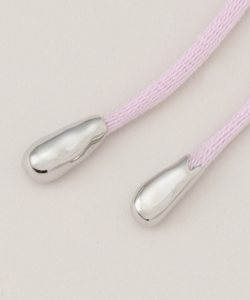 IENA（イエナ）の「EO/イオ cotton coard chorker チョーカー EO25SS-25（ネックレス・レディース・ブラウン系その他/パープル/チャコールグレー・FREE）」の8枚目の写真