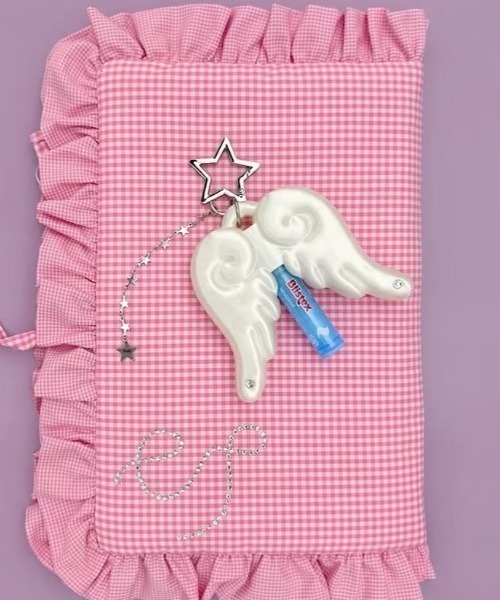 EVERYTHINGS（エブリシングス）の「【EVERYTHINGS】CUPID'S WINGS / 【エブリシングス】キューピッドウィングリップケースキーリング（キーホルダー・レディース・ホワイト・ONE SIZE）」の10枚目の写真