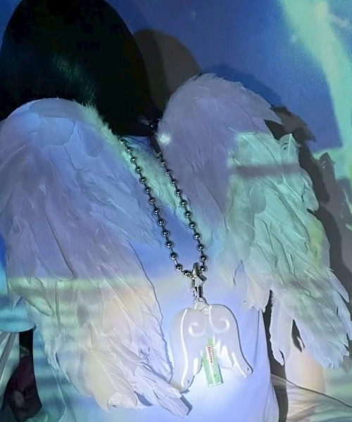 EVERYTHINGS（エブリシングス）の「【EVERYTHINGS】CUPID'S WINGS / 【エブリシングス】キューピッドウィングリップケースキーリング（キーホルダー・レディース・ホワイト・ONE SIZE）」の2枚目の写真