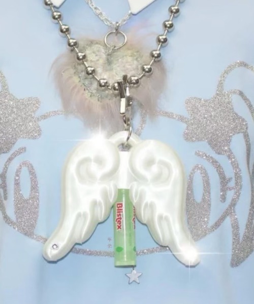 EVERYTHINGS（エブリシングス）の「【EVERYTHINGS】CUPID'S WINGS / 【エブリシングス】キューピッドウィングリップケースキーリング（キーホルダー・レディース・ホワイト・ONE SIZE）」の4枚目の写真