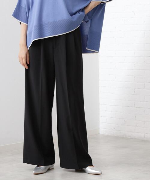 THE SHOP TK （ザ ショップ ティーケー ）の「【きれいめもカジュアルもお任せ】2タックワイドパンツ【セットアップ可】（その他パンツ・レディース・ブラック/ベージュ/ネイビー/チャコールグレー/ダークブラウン・10/11/12/13/14）」の19枚目の写真