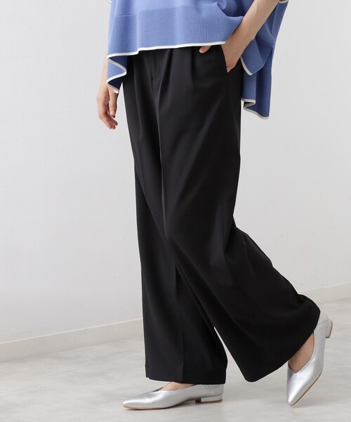 THE SHOP TK （ザ ショップ ティーケー ）の「【きれいめもカジュアルもお任せ】2タックワイドパンツ【セットアップ可】（その他パンツ・レディース・ブラック/ベージュ/ネイビー/チャコールグレー/ダークブラウン・10/11/12/13/14）」の20枚目の写真
