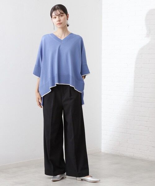 THE SHOP TK （ザ ショップ ティーケー ）の「【きれいめもカジュアルもお任せ】2タックワイドパンツ【セットアップ可】（その他パンツ・レディース・ブラック/ベージュ/ネイビー/チャコールグレー/ダークブラウン・10/11/12/13/14）」の21枚目の写真