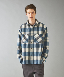 【UNIVERSAL OVERALL / ユニバーサル オーバーオール】 VINTAGE NELL WORKERS SHIRT/ビンテージネルシャツ/ワークシャツ/チェックシャツ