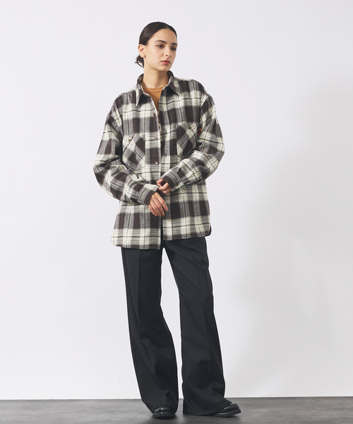 UNIVERSAL OVERALL(ユニバーサルオーバーオール)の「【UNIVERSAL OVERALL / ユニバーサル オーバーオール】 VINTAGE NELL WORKERS SHIRT/ビンテージネルシャツ/ワークシャツ/チェックシャツ(シャツ/ブラウス・メンズ・ブラウン系その他/グリーン系その他/ブルー系その他・M/L)」の5枚目の写真