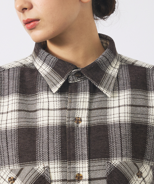 UNIVERSAL OVERALL(ユニバーサルオーバーオール)の「【UNIVERSAL OVERALL / ユニバーサル オーバーオール】 VINTAGE NELL WORKERS SHIRT/ビンテージネルシャツ/ワークシャツ/チェックシャツ(シャツ/ブラウス・メンズ・ブラウン系その他/グリーン系その他/ブルー系その他・M/L)」の12枚目の写真