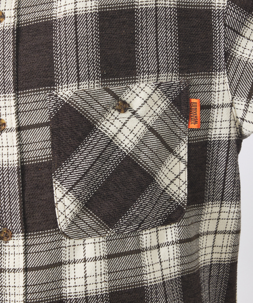 UNIVERSAL OVERALL(ユニバーサルオーバーオール)の「【UNIVERSAL OVERALL / ユニバーサル オーバーオール】 VINTAGE NELL WORKERS SHIRT/ビンテージネルシャツ/ワークシャツ/チェックシャツ(シャツ/ブラウス・メンズ・ブラウン系その他/グリーン系その他/ブルー系その他・M/L)」の14枚目の写真