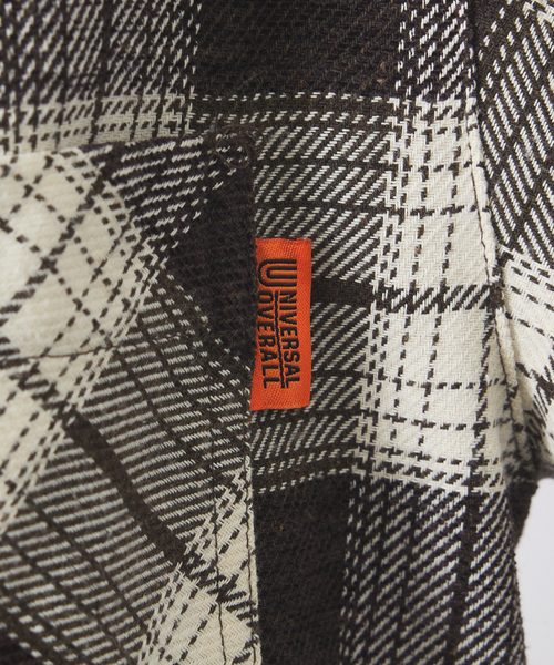UNIVERSAL OVERALL(ユニバーサルオーバーオール)の「【UNIVERSAL OVERALL / ユニバーサル オーバーオール】 VINTAGE NELL WORKERS SHIRT/ビンテージネルシャツ/ワークシャツ/チェックシャツ(シャツ/ブラウス・メンズ・ブラウン系その他/グリーン系その他/ブルー系その他・M/L)」の15枚目の写真