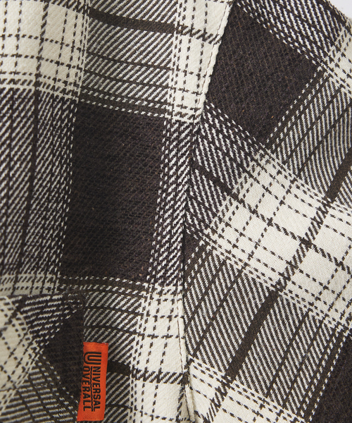 UNIVERSAL OVERALL(ユニバーサルオーバーオール)の「【UNIVERSAL OVERALL / ユニバーサル オーバーオール】 VINTAGE NELL WORKERS SHIRT/ビンテージネルシャツ/ワークシャツ/チェックシャツ(シャツ/ブラウス・メンズ・ブラウン系その他/グリーン系その他/ブルー系その他・M/L)」の16枚目の写真