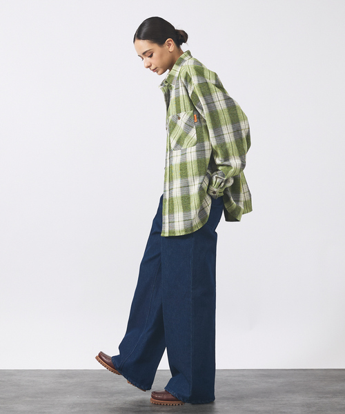 UNIVERSAL OVERALL(ユニバーサルオーバーオール)の「【UNIVERSAL OVERALL / ユニバーサル オーバーオール】 VINTAGE NELL WORKERS SHIRT/ビンテージネルシャツ/ワークシャツ/チェックシャツ(シャツ/ブラウス・メンズ・ブラウン系その他/グリーン系その他/ブルー系その他・M/L)」の22枚目の写真
