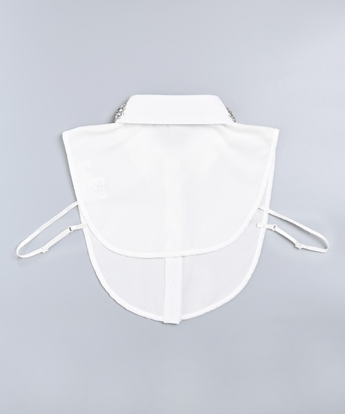 Narcissus(ナルシス)の「【Narcissus】キュービックビジューつけ襟(付け襟・レディース・ホワイト・FREE)」の5枚目の写真