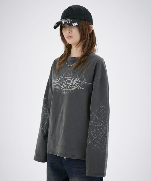 MSG（エムエスジー）の「ヘビーウエイトマルチプリントグラフィックピグメントロングTシャツ（Tシャツ/カットソー・メンズ・その他5/その他3/その他2/その他1/その他4/その他6・XL/L/M/S）」の3枚目の写真