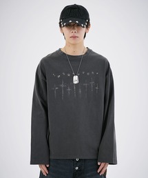 MSG（エムエスジー）の「ヘビーウエイトグラフィックヴィンテージライクロングTシャツ（Tシャツ/カットソー）」