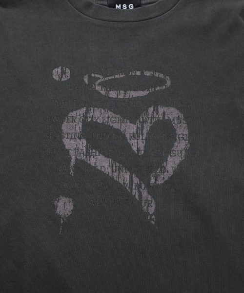 MSG（エムエスジー）の「ヘビーウエイトマルチプリントグラフィックピグメントロングTシャツ（Tシャツ/カットソー・メンズ・その他5/その他3/その他2/その他1/その他4/その他6・XL/L/M/S）」の14枚目の写真