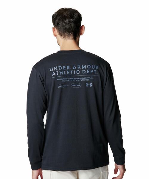 UNDER ARMOUR(アンダーアーマー)の「UAヘビーウエイト ロゴ グラフィック ロングスリーブ Tシャツ(ライフスタイル/メンズ)(Tシャツ/カットソー・メンズ・ブラック・L/XL/2XL/S/M/3XL)」の12枚目の写真