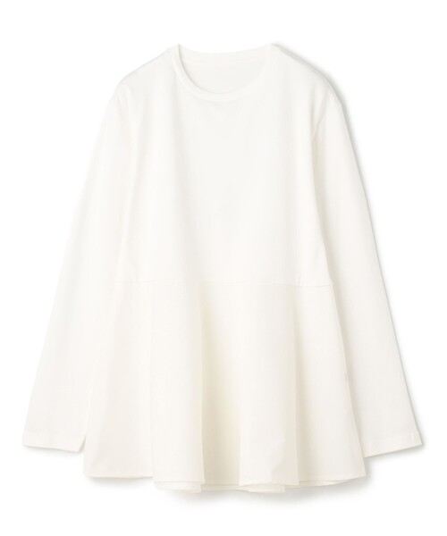 UNFILO(アンフィーロ)の「ペプラムコンビ ロンT(Tシャツ/カットソー・レディース・ホワイト系/ブラック系・XX-LARGE/X-LARGE)」の9枚目の写真