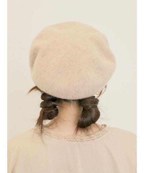 Samansa Mos2（サマンサ モスモス）の「【消臭効果】バスクベレー帽（ハット・レディース・ベージュ/ブラック/チャコールグレー・F）」の7枚目の写真