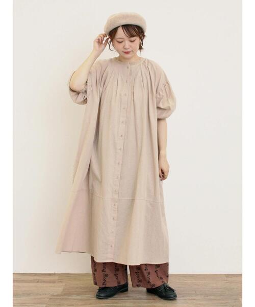 Samansa Mos2（サマンサ モスモス）の「【消臭効果】バスクベレー帽（ハット・レディース・ベージュ/ブラック/チャコールグレー・F）」の4枚目の写真