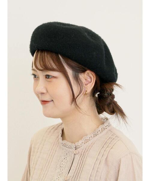 Samansa Mos2（サマンサ モスモス）の「【消臭効果】バスクベレー帽（ハット・レディース・ベージュ/ブラック/チャコールグレー・F）」の14枚目の写真