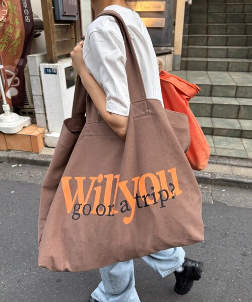 CIAOPANIC TYPY（チャオパニックティピー）の「【UNISEX】BIGトートカラーバッグ（トートバッグ・レディース・イエロー/パープル/ネイビー/レッド/ピンク/ブラウン・ONE SIZE）」の20枚目の写真