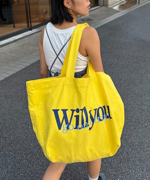 CIAOPANIC TYPY（チャオパニックティピー）の「【UNISEX】BIGトートカラーバッグ（トートバッグ・レディース・イエロー/パープル/ネイビー/レッド/ピンク/ブラウン・ONE SIZE）」の15枚目の写真