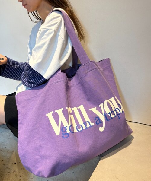 CIAOPANIC TYPY（チャオパニックティピー）の「【UNISEX】BIGトートカラーバッグ（トートバッグ・レディース・イエロー/パープル/ネイビー/レッド/ピンク/ブラウン・ONE SIZE）」の19枚目の写真