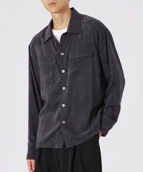 LOVELESS(ラブレス)の「フィブリルCPOシャツ(シャツ/ブラウス・メンズ・ブラック/ライトグレー/ブラウン系その他3・L/M)」の5枚目の写真