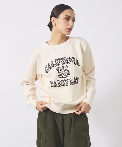 MIXTA（ミクスタ）の「【MIXTA/ミクスタ】TABBY CAT CREW NECK SWEAT /クルーネック/スウェット/MXT1020007（スウェット・メンズ・ブラック系その他/グレー系その他/ホワイト系その他/ブルー系その他・M/L/XL）」の2枚目の写真