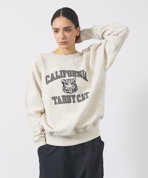 MIXTA（ミクスタ）の「【MIXTA/ミクスタ】TABBY CAT CREW NECK SWEAT /クルーネック/スウェット/MXT1020007（スウェット・メンズ・ブラック系その他/グレー系その他/ホワイト系その他/ブルー系その他・M/L/XL）」の3枚目の写真