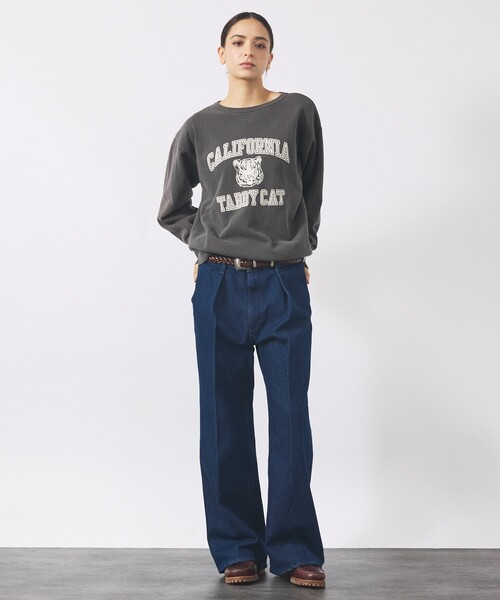 MIXTA（ミクスタ）の「【MIXTA/ミクスタ】TABBY CAT CREW NECK SWEAT /クルーネック/スウェット/MXT1020007（スウェット・メンズ・ブラック系その他/グレー系その他/ホワイト系その他/ブルー系その他・M/L/XL）」の5枚目の写真