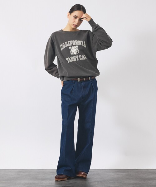 MIXTA（ミクスタ）の「【MIXTA/ミクスタ】TABBY CAT CREW NECK SWEAT /クルーネック/スウェット/MXT1020007（スウェット・メンズ・ブラック系その他/グレー系その他/ホワイト系その他/ブルー系その他・M/L/XL）」の6枚目の写真