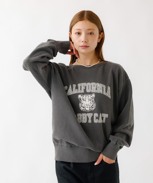 MIXTA（ミクスタ）の「【MIXTA/ミクスタ】TABBY CAT CREW NECK SWEAT /クルーネック/スウェット/MXT1020007（スウェット・メンズ・ブラック系その他/グレー系その他/ホワイト系その他/ブルー系その他・M/L/XL）」の13枚目の写真