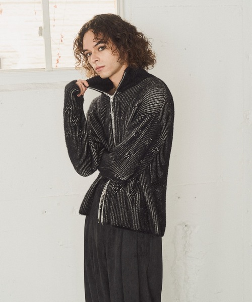 caspe john フェザードライバーズニット CASPER JOHN（キャスパージョン）の「Feather drivers knit/フェザー