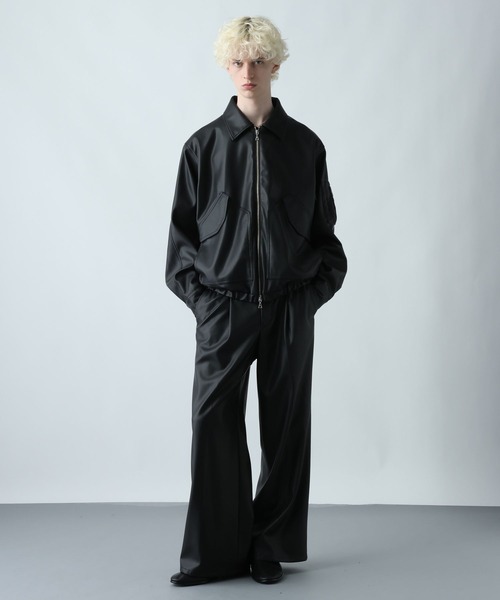 ブルゾン　hare SET UP対応】LUXEレザーブルゾン(HARE)（ブルゾン）｜HARE（ハレ