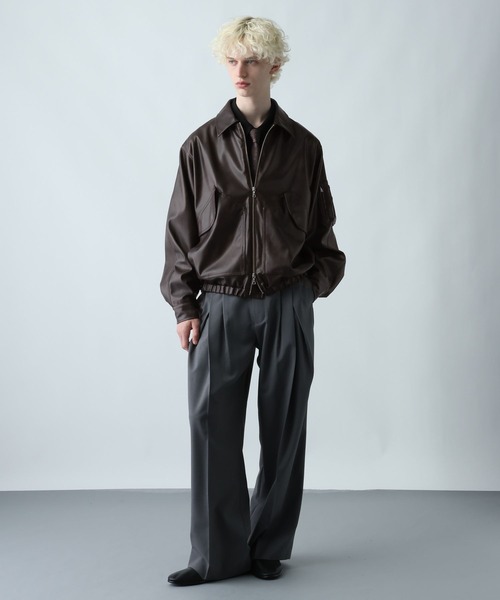 SET UP対応】LUXEレザーブルゾン(HARE)（ブルゾン）｜HARE（ハレ