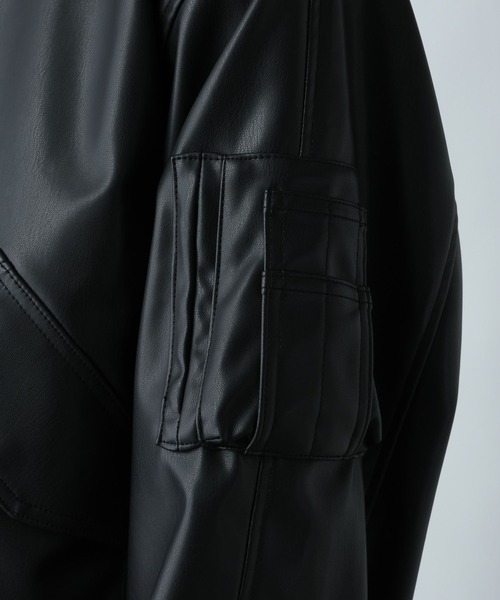 【HARE】LUXE レザーブルゾン セール】【SET UP対応】LUXEレザーブルゾン(HARE)（ブルゾン）｜HARE