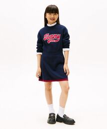 TOMMY HILFIGER | GIRLSバーシティロングスリーブセーターワンピース(ワンピース)