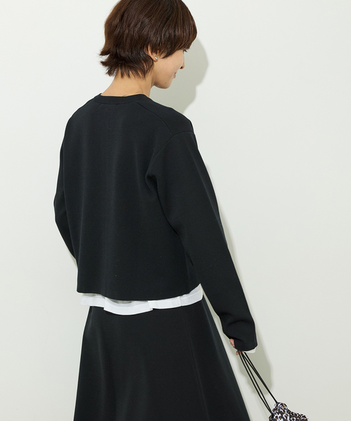 JOURNAL STANDARD relume(ジャーナルスタンダード レリューム)の「ウォッシャブルダブルフェイスクルーネックカーディガン(カーディガン/ボレロ・レディース・ネイビー/ブラック/ピンク系その他・FREE)」の10枚目の写真