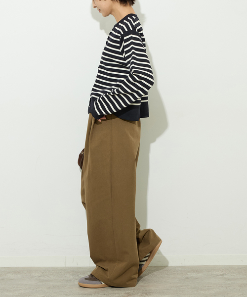 JOURNAL STANDARD relume(ジャーナルスタンダード レリューム)の「ウォッシャブルダブルフェイスクルーネックカーディガン(カーディガン/ボレロ・レディース・ネイビー/ブラック/ピンク系その他・FREE)」の12枚目の写真