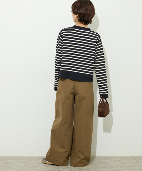 JOURNAL STANDARD relume(ジャーナルスタンダード レリューム)の「ウォッシャブルダブルフェイスクルーネックカーディガン(カーディガン/ボレロ・レディース・ネイビー/ブラック/ピンク系その他・FREE)」の13枚目の写真