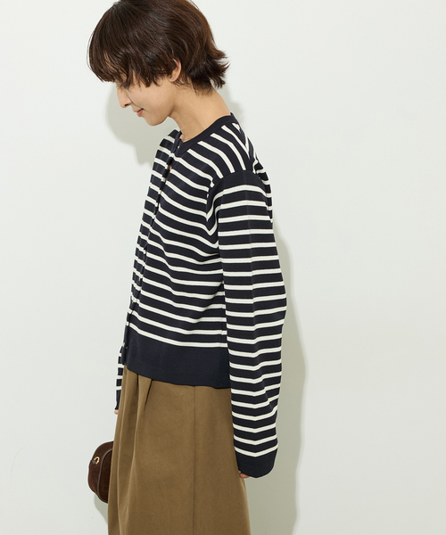 JOURNAL STANDARD relume(ジャーナルスタンダード レリューム)の「ウォッシャブルダブルフェイスクルーネックカーディガン(カーディガン/ボレロ・レディース・ネイビー/ブラック/ピンク系その他・FREE)」の16枚目の写真