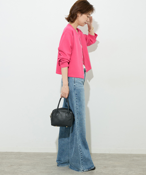 JOURNAL STANDARD relume(ジャーナルスタンダード レリューム)の「ウォッシャブルダブルフェイスクルーネックカーディガン(カーディガン/ボレロ・レディース・ネイビー/ブラック/ピンク系その他・FREE)」の20枚目の写真