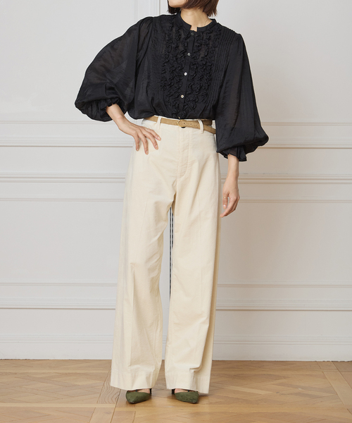 IENA LA BOUCLE(イエナラブークル)の「IENA LA BOUCLE オーガニックコットンコーデュロイパンツ(その他パンツ・レディース・ホワイト/グリーン・34/36/38/40)」の8枚目の写真