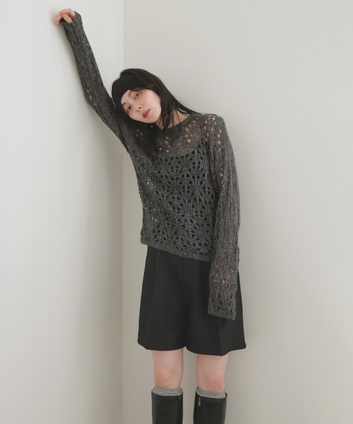 LIAN（リアン）の「ショートハーフパンツ（その他パンツ・レディース・チャコールグレー/ブラック/ベージュ/ブラウン・FREE）」の5枚目の写真